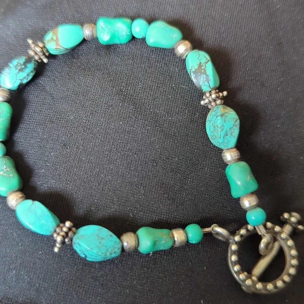 925 Turquoise Braclet - Picture 3 of 4